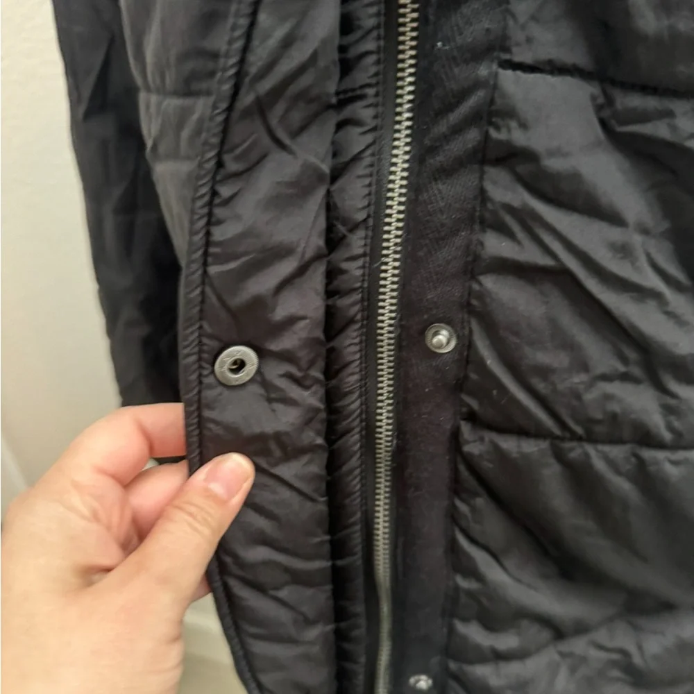 All About Eve black puffer coat - Picture 3 of 7